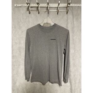 Patagonia Shirt Men M Gray Responsibili Tee Spell Out P6 Logo Casual Hybrid Hike
